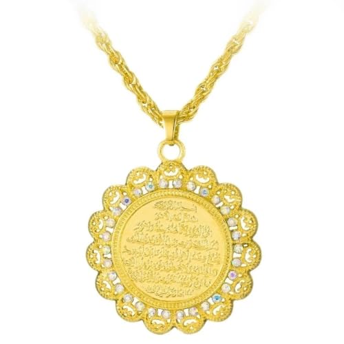 Collier pour femmes musulmanes : l'amulette arabe élégante anti-ternissement
