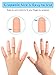 Sumifun Finger Covers, 10 Packs of Finger Sleeves Protector for Nails, Fingertips, Scald, Finger Pain Relief, Finger Tubes for Crafting, Basketball, Volleyball, Gardening - Light Pink