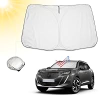 Parasole Termico Per Peugeot 208 E-208 (2019-2025) | Protezione UV, Interno Argentato Per Ridurre Il Calore – Misura Specifica