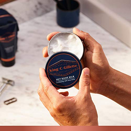Foto von King C. Gillette Bartpflege Set mit Bartöl Herren, Bartshampoo und Bartbalsam