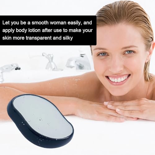 AEIOPRS 1 Pcs Crystal Haarentferner Nano Haarentferner Stein Damen Haarentfernung ohne Rasieren Epilierer Effekt für Glatte Haut Ohne Stoppeln Schwarz