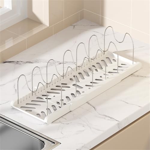 Rxgiasup Versatile Kitchen Cookware Rack for Under Cabinets - Expandable Storage Solution for Pots, Pans, and Baking Trays - Image 6