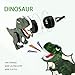 ORIESSE Dinosaur Car Air Freshener Vent Clip,Refillable Aroma Diffuser with T-Rex Design,Customizable Scents and Interchangeable Decor for Women,Teens,New Drivers (Green)