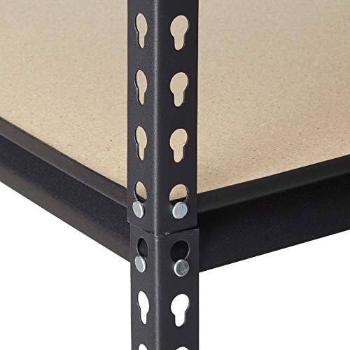 Muscle Rack 36\"W x 18\"D x 72\"H Five-Shelf Steel Shelving, Black