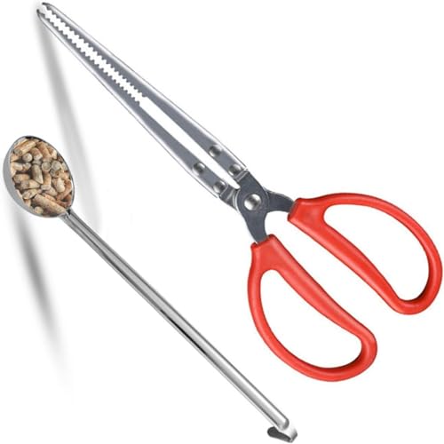 Set di attrezzi salvaspazio per camini con cucchiaio per ceneri ad ampia capacità e design ergonomico per una pulizia frequente, paletta e pinze resistenti per camini