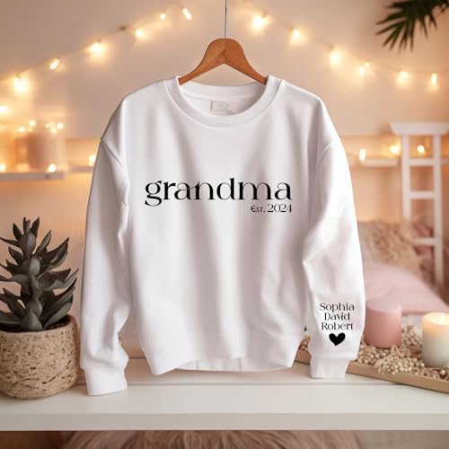 7Th Hill Personalized Grandma Sweatshirt With Kids Names, Mama Hoodie thumb #5