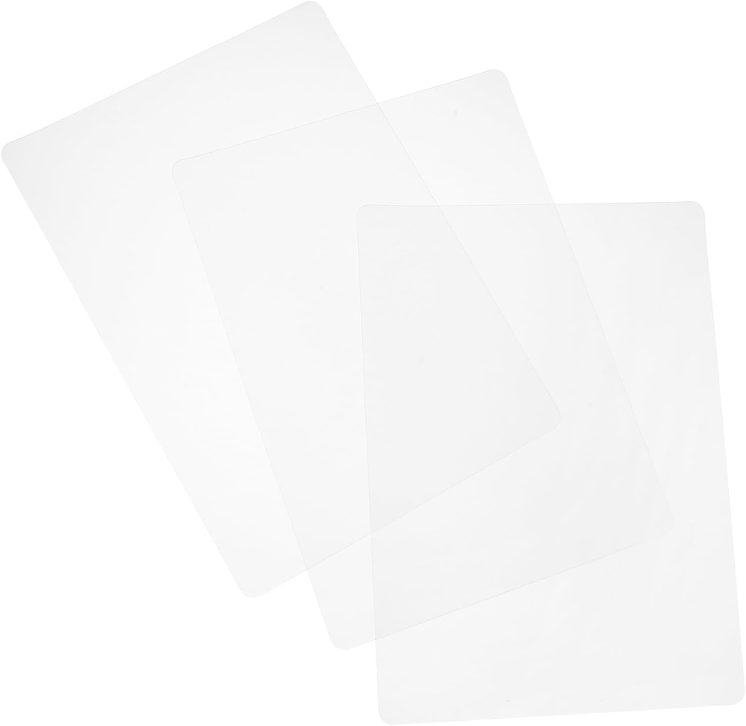 3pcs Non-Slip Writing Mat Plastic Pad with Rounded Corners Lightweight Sketch Board Convenient for Writing on Thin Paper for School and Office Use