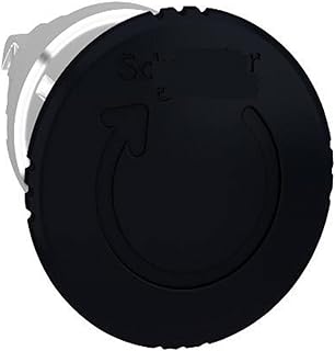 ZB4BS52 Pulsador tipo seta negro Ø40 con cabeza de Ø22 con enclavamiento y liberación por giro