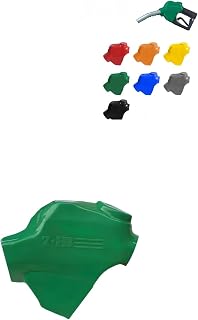 Semi-Enclosed 7HB Fuel Nozzle Cover, Hand Insulator, Rubber Plastic Gas Pump Cover, Nozzle Handle Cover & Fuel Pump Cover (1, Green)