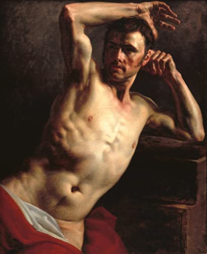 Peinture sur toile Théodore Géricault pour habiller un mur vide avec un portrait d'art mural