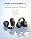 Baseus BC1 Open Ear Kopfhörer, Ohrclip mit Beeindruckender Klang, Adaptiver Bassverstärkung, Bluetooth 6.0, Geräuschunterdrückung bei Anrufen, IP55, 38H Akk, Leicht Buds - Interstellar Schwarz