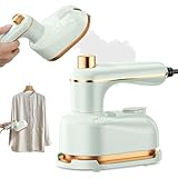 Travel Steamer for Clothes Portable Mini, 1000W 2-in-1 Steamer and Irons, 50ml Water Tank,10S Fast Heat-Up,180° Swivel Handle Mini Travel Iron for Home,Travel