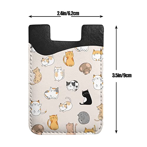 Gagaduck Cat Adhesive Phone Pocket Cell Phone Stick On Card Wallet Sleeve Credit Id Card Holder Compatible With Most Smartphones #TOP5