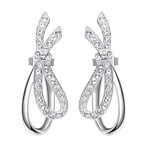 Boucles d'oreilles en argent sterling S925 pour femmes au design chic