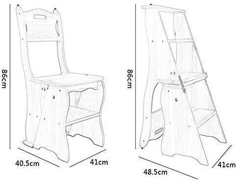 Escabeau en bois massif de pin durable avec finitions soignées - 2