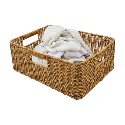 Rattankorb | Aufbewahrungskorb, Organizer, Kunstgewebe-Design mit...