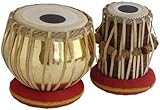 Juego de mesa de latón, juego básico de tambor, Bayan, Dayan con martillo, cojines y funda, 3 kg, mesas perfectas para estudiantes, principiantes y profesionales, juego de tablas de instrumentos de