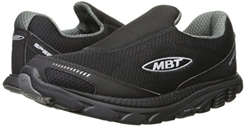 Mbt Men's Speed 16 Slip On Walking Shoe, Black/Gray, 7.5 M Us #TOP6