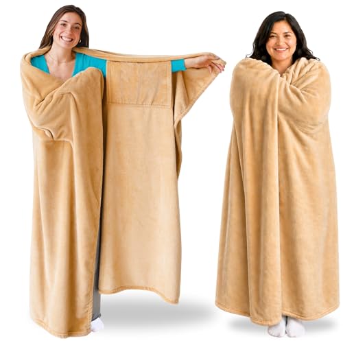 Image of Super Blanky Wearable Blankets for Women & Men, Graduation Day Gift for Her, Cozy Gifts for Women, Wife Birthday Gifts Ideas