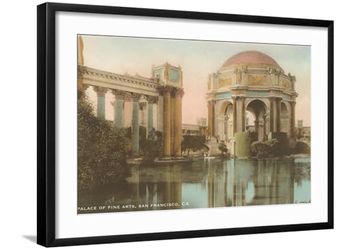 ART.COM Wall Art Print Palace of Fine Arts, San Francisco, California on Black Frame, 29" x 21"