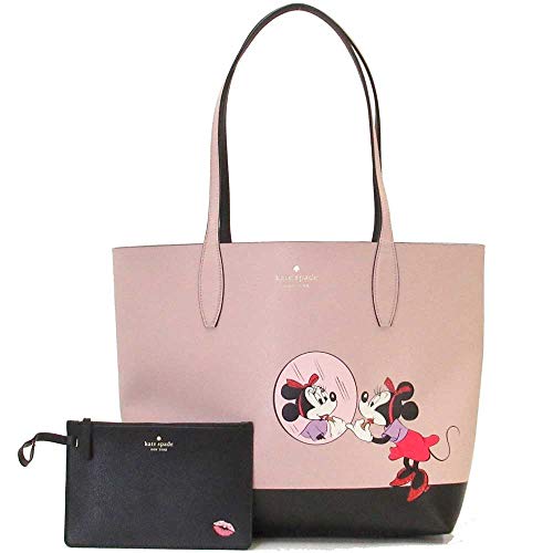 Kate Spade X Disney Minnie Mouse Large Reversible Leather Tote Purse #TOP1