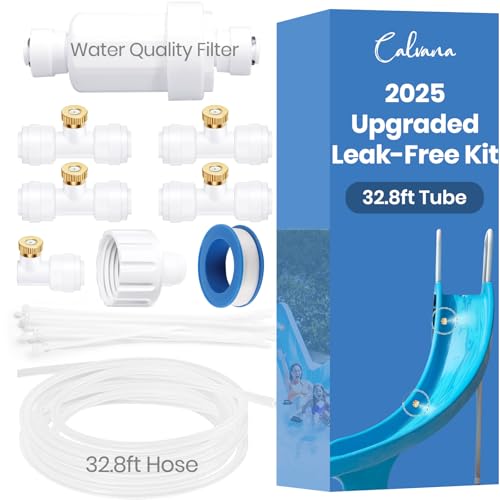 Calvana 2025 Upgraded Leak-Free Pool Slide Spray Kit, Includes 32.8ft Water Slide Tube with...