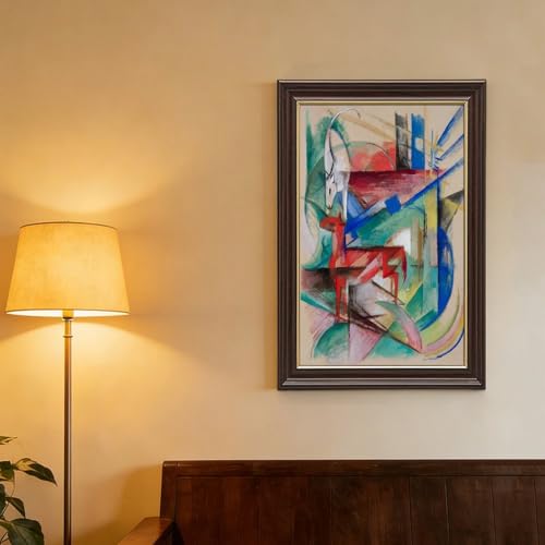 Impression sur toile Franz Marc deco murale premium 20cm - 4