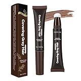 2 Haarfärbestifte, Dunkelbrauner Haaransatz Stift, Einfach Aufzutragen, Wasserfest und Schweißfest, für Alle Haartypen Geeignet, Geeignet für Männer und Frauen