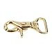 Inzopo Swivel Clip Snap Hook, Solid Brass Lobster Clasps Swivel Trigger Clips Hooks for Straps Bags Belting - Brass, 20mm