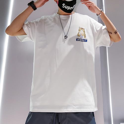 Aelfric Eden Mens Ramen Cat Graphic Tee Oversized Shirts Summer Unisex Printed Casual Harajuku Top Tshirt3