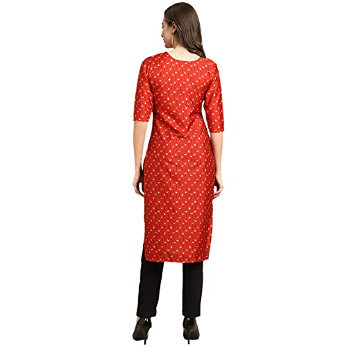 Image of Pinkmint Women's Crepe Digital Printed Straight Kurta