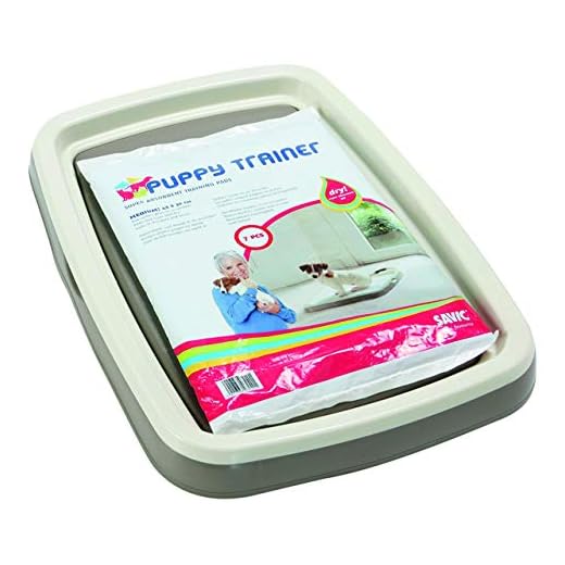 Savic Puppy Trainer - Kit de bandeja para perros, Gris (Warm Grey), Talla M
