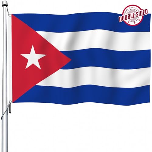 Drapeau Cubain 180x300cm double face pour célébration extérieure et décoration - 2