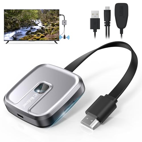Wireless HDMI Dongle 4K, Récepteur HDMI sans Fil, 2.4G/5GHz Screen Mirroring Display Wireless...
