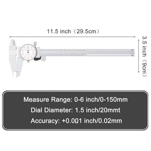 image for HDLNKAK Dial Caliper 0-6