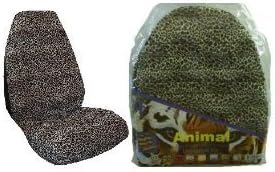 Cheetah Tan New Seat Covers. Universal seatcovers will fit most bucket seats in Acura, Chevrolet, Chrysler, Dodge, Ford, Geo, GMC, Honda, Isuzu, Jeep, Mazda, Mercury,Nissan, Pontiac, Suzuki, Saturn, Toyota, Volkswagen Vehicles