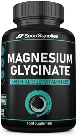 Magnesium Glycinate Supplements 1500mg & Vitamin B6-120 High Stre...
