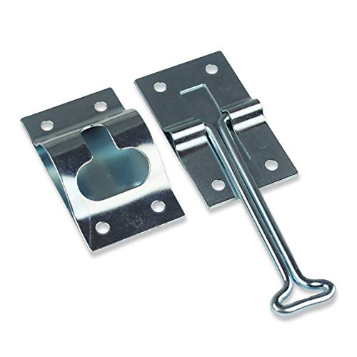 Sierra Pacific Stainless Steel 4" Inch Metal T-Style Door Holder Entry Door Catch Compatible with RV Trailer Camper Exterior Door Hold Hook & Keeper Hardware
