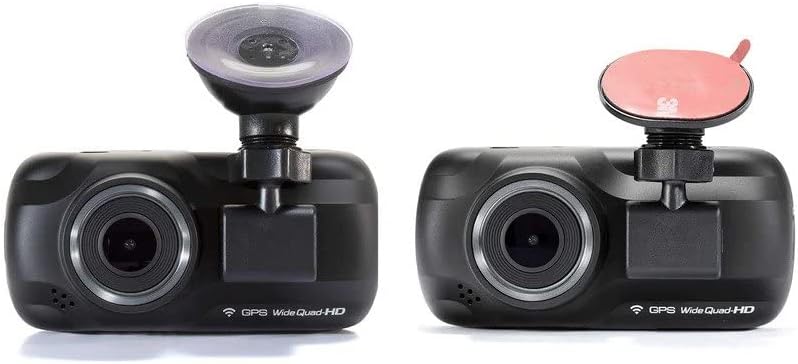 KENWOOD DRV-A501W Front & Rear Dash Cam Bundle - KCA-R100 Rear Camera - CA-DR1030 Hardwire Kit - 32GB SD-Card - Carry Case - Smartphone App