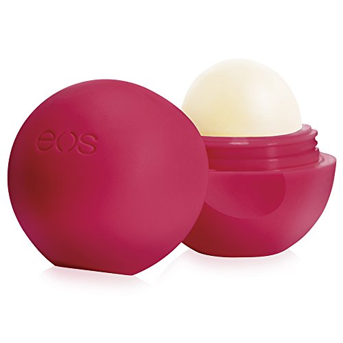 eos Organic Lip Balm Sphere - Pomegranate Raspberry | Natural and Organic | 100% Natural Shea Lip Balm | Deeply Hydrates and Seals in Moisture | 0.25 oz.