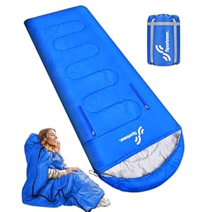 Sportneer Sleeping Bag – Wearable for Adults & Kids with Arm Zipper Holes in Cold & Warm Weather, Waterproof Portable Sleeping Bag for Camping, Hiking, Backpacking, Outdoor Travel