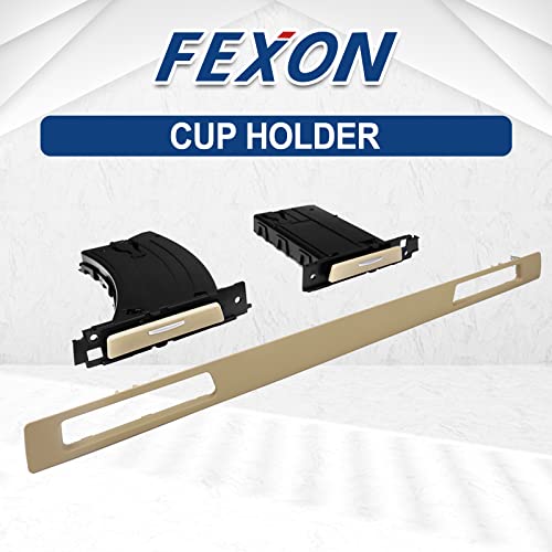 Portavasos retráctil beige para BMW E90 E91 E92 E93 (3 piezas) miniatura 2