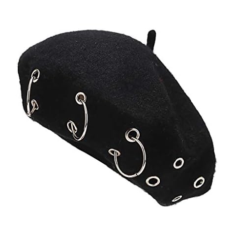 Béret Vintage QWUVEDS Noir Cover