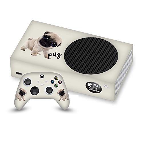 Autocollant Xbox Series S vinyle peau de protection skin manette motif chien carlin