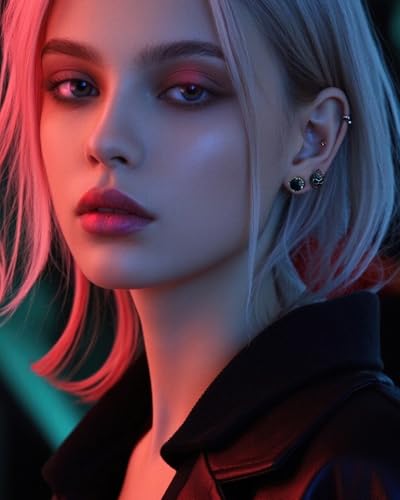 Exquisite Skull Earrings, Sterling Silver Post Cubic Zirconia Stud Earrings for Women men, Hypoallergenic Goth Jewelry, Gold, Black Stones3