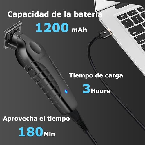 Miniatura 4 de Kemei Pg2299 Recortadora De Pelo Profesional Para Hombres,Recortadora Eléctrica De Pelo, Kit De Corte De Pelo De Barbero Inalámbrico,Geschenke Zum Vatertag