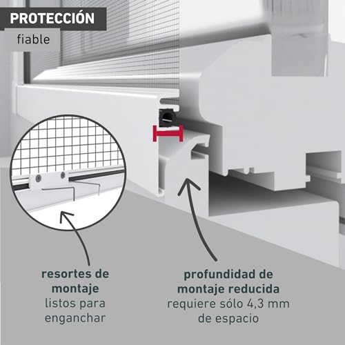 Mosquitera Windhager Ultra Flat 03970 de diseño plano para ventanas 6