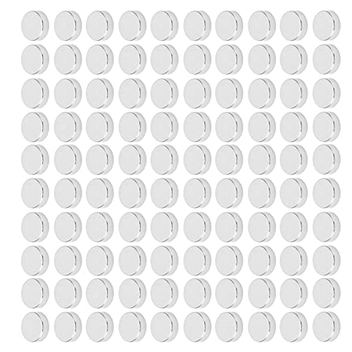 BORDSTRACT 100 Pcs Ímã Redondo de Neodímio, 7mm X 2mm Ímã de Magnetismo Forte para Serviço Pesado, Í