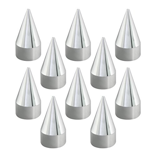 GG Grand General 10263SP Chrome 33mm x 4-3/16 Plastic Rocket Push-On Nut Cover