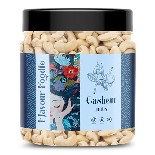 Image of Flavour Foodie Premium Cashew Nuts 250gm | Kaju Nut Dry Fuits | Natural & Crunchy Premium Whole Cashews | Gluten-Free Healthy Snack | Nutritious & Delicious Gift